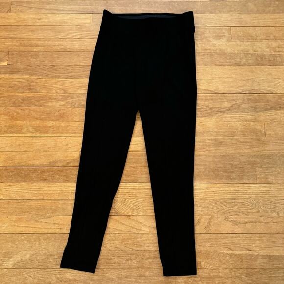 Seven7 black velour mid rise pull on leggings size medium M b7 - Picture 1 of 5